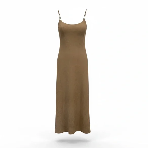 Bardot Olive Brown Slip Maxi Dress - Picture 1 of 5